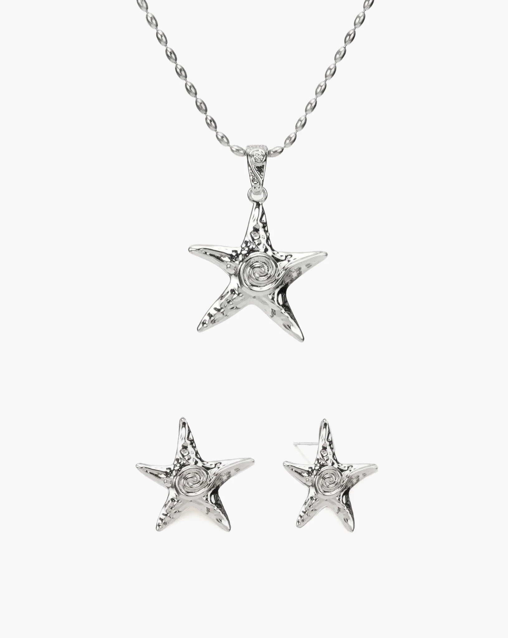 Starfish Necklace & Earrings Set
