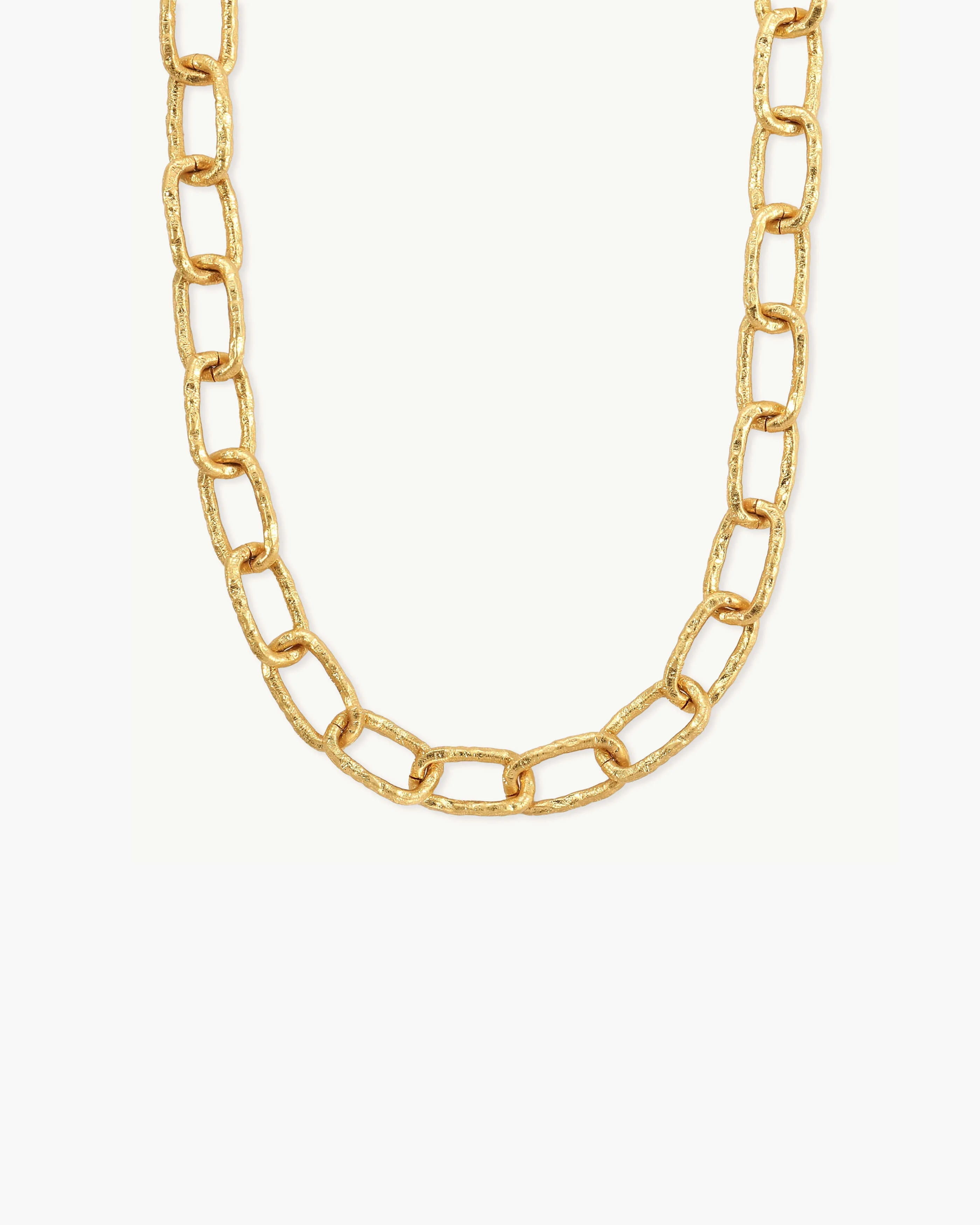 Chunky Textured Chain Necklace
