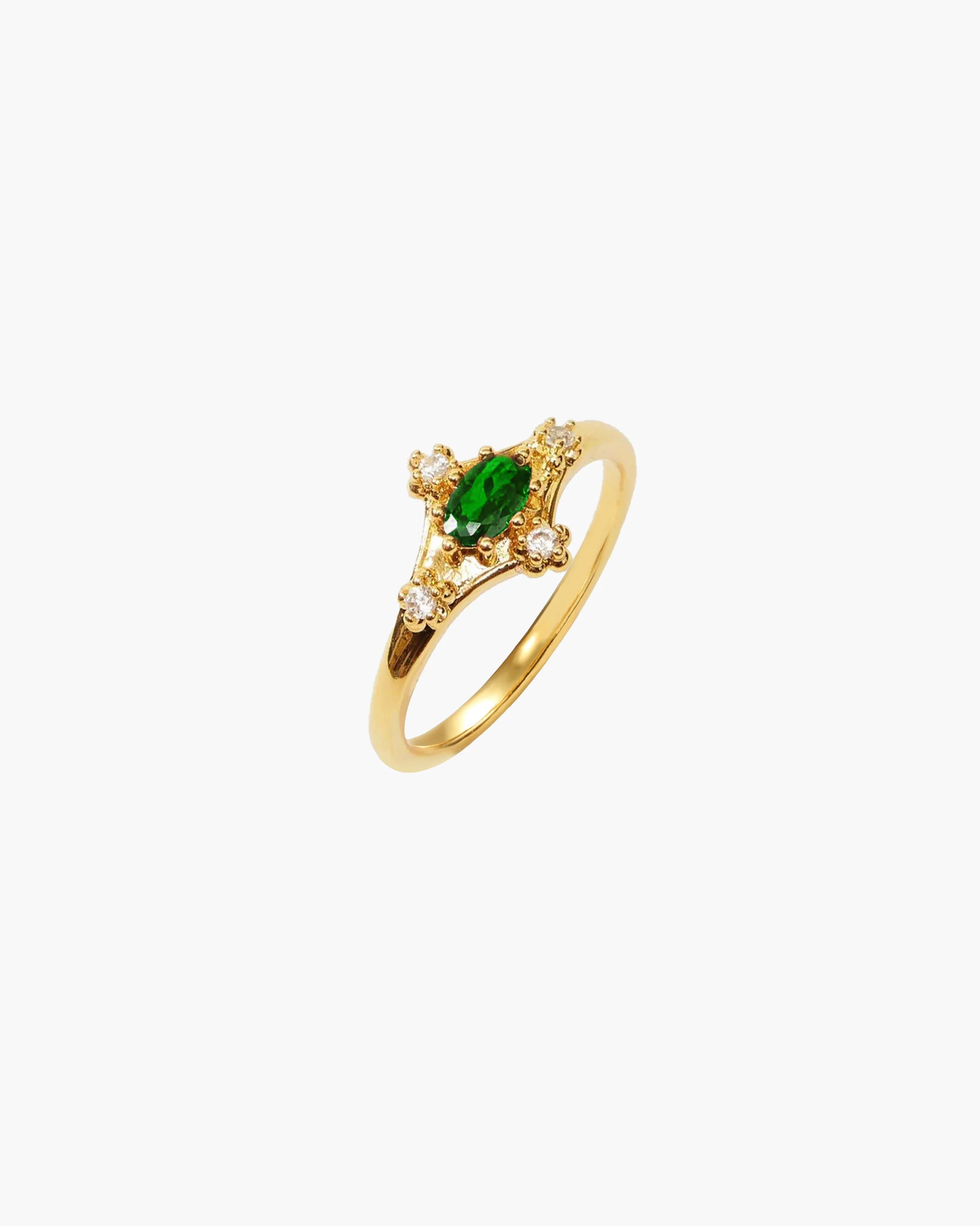 Juliet Emerald Green Ring