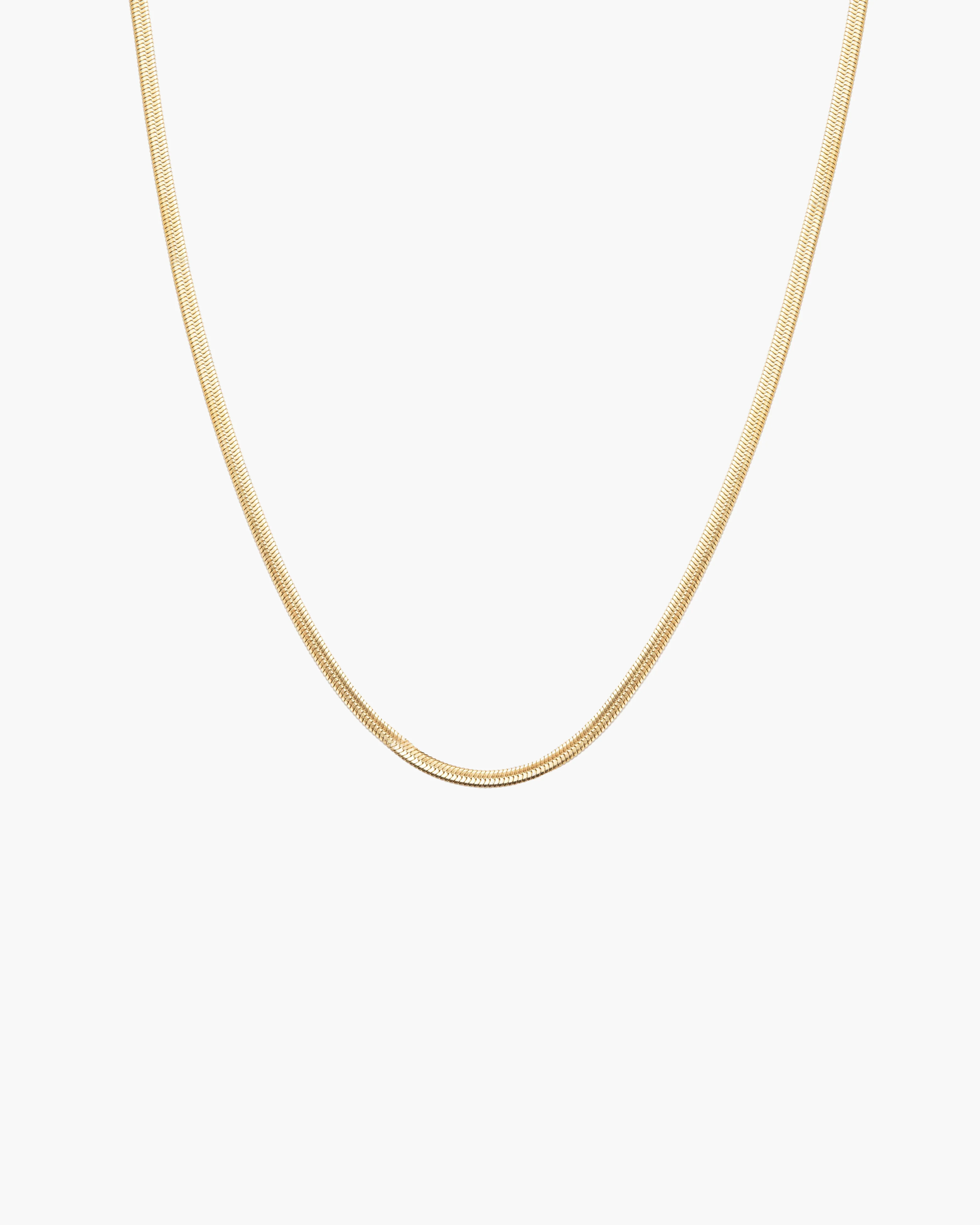 3mm Herringbone Chain Necklace