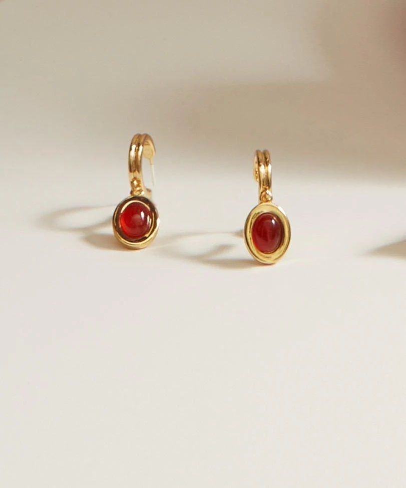 Devon Earrings in Carnelian 7 Devon Earrings in Carnelian