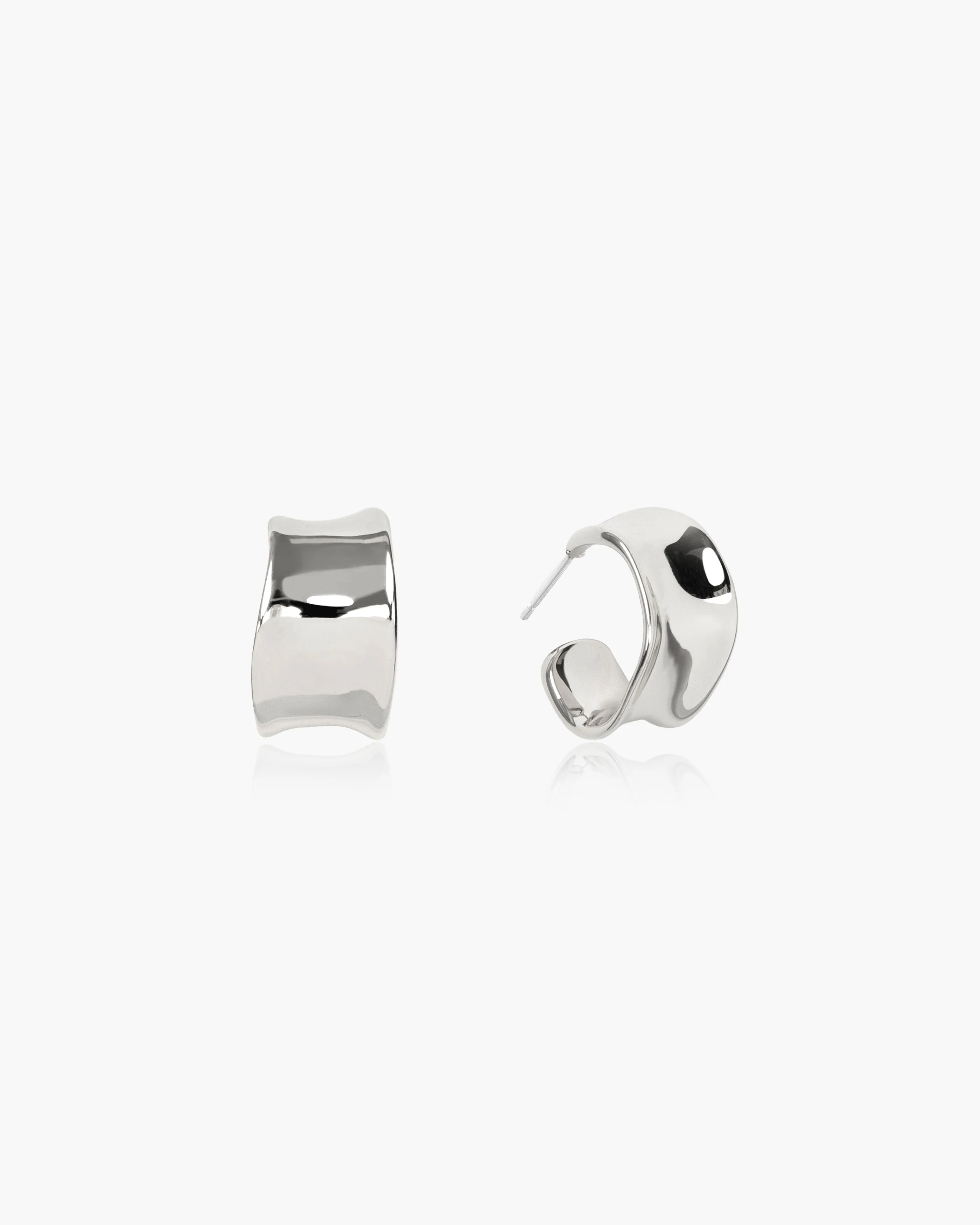 Chunky Flowy Hoop Earrings