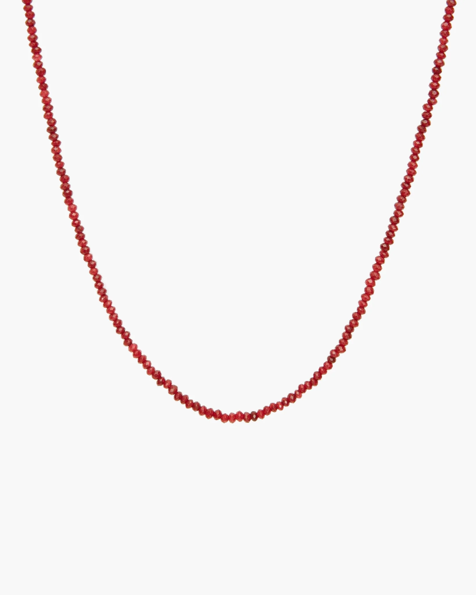 Mini Carnelian Beaded Necklace