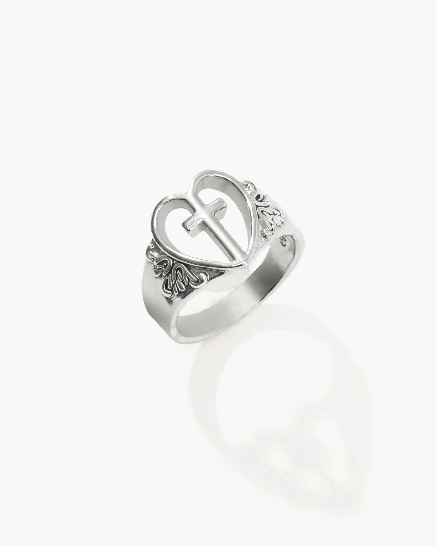Creda Heart Cross Ring