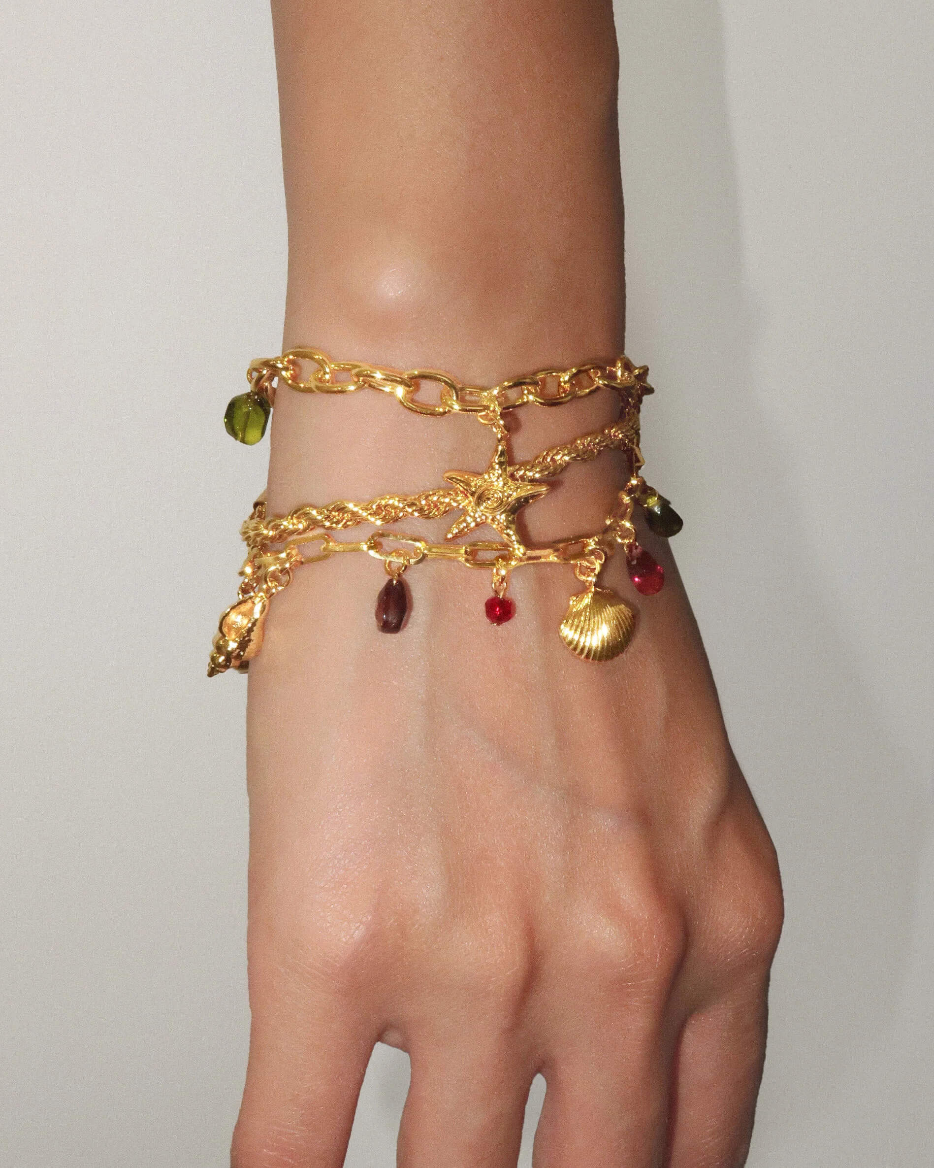 Coral Dancer Charm Bracelet