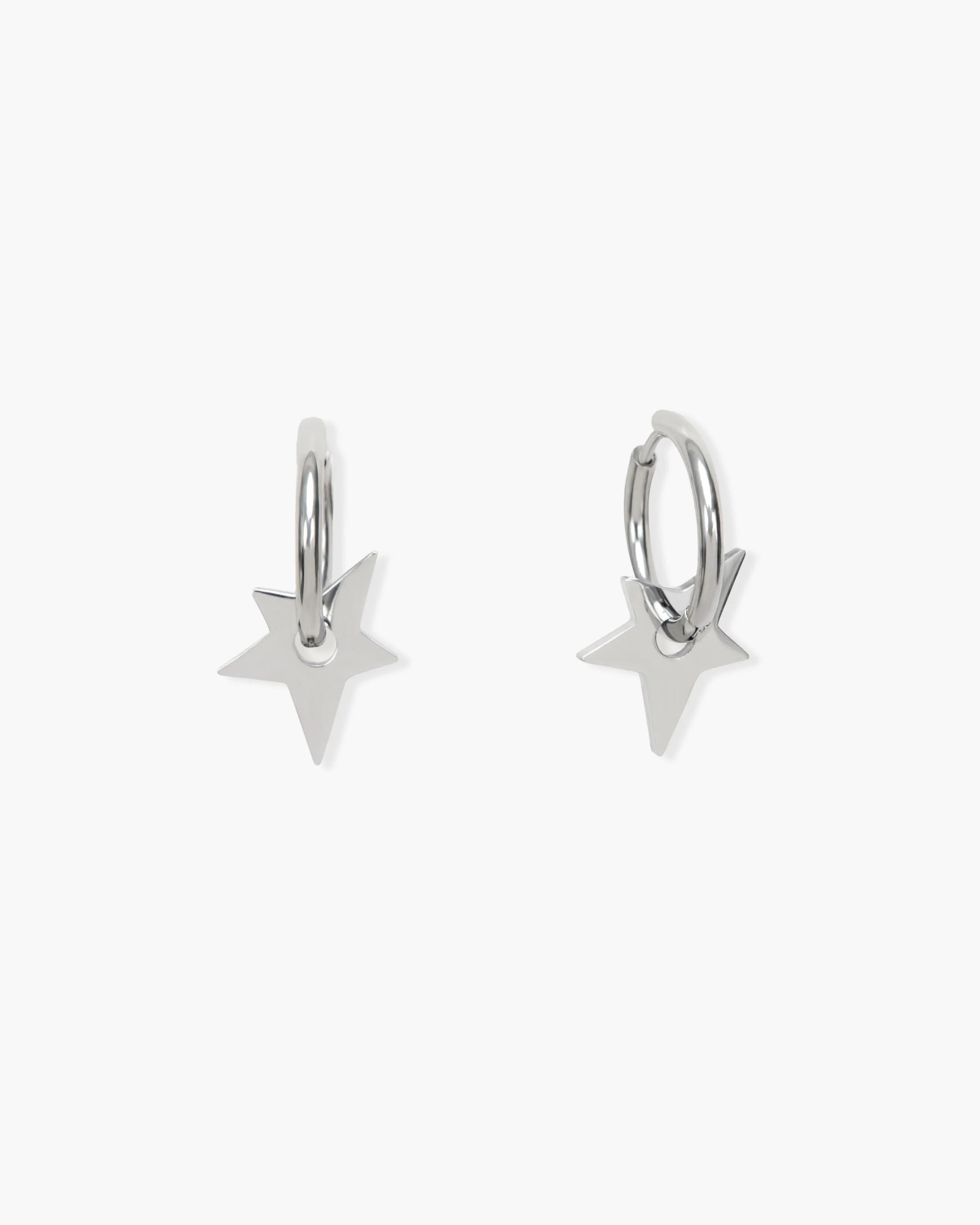 Home 10 Star Earrings in Silver