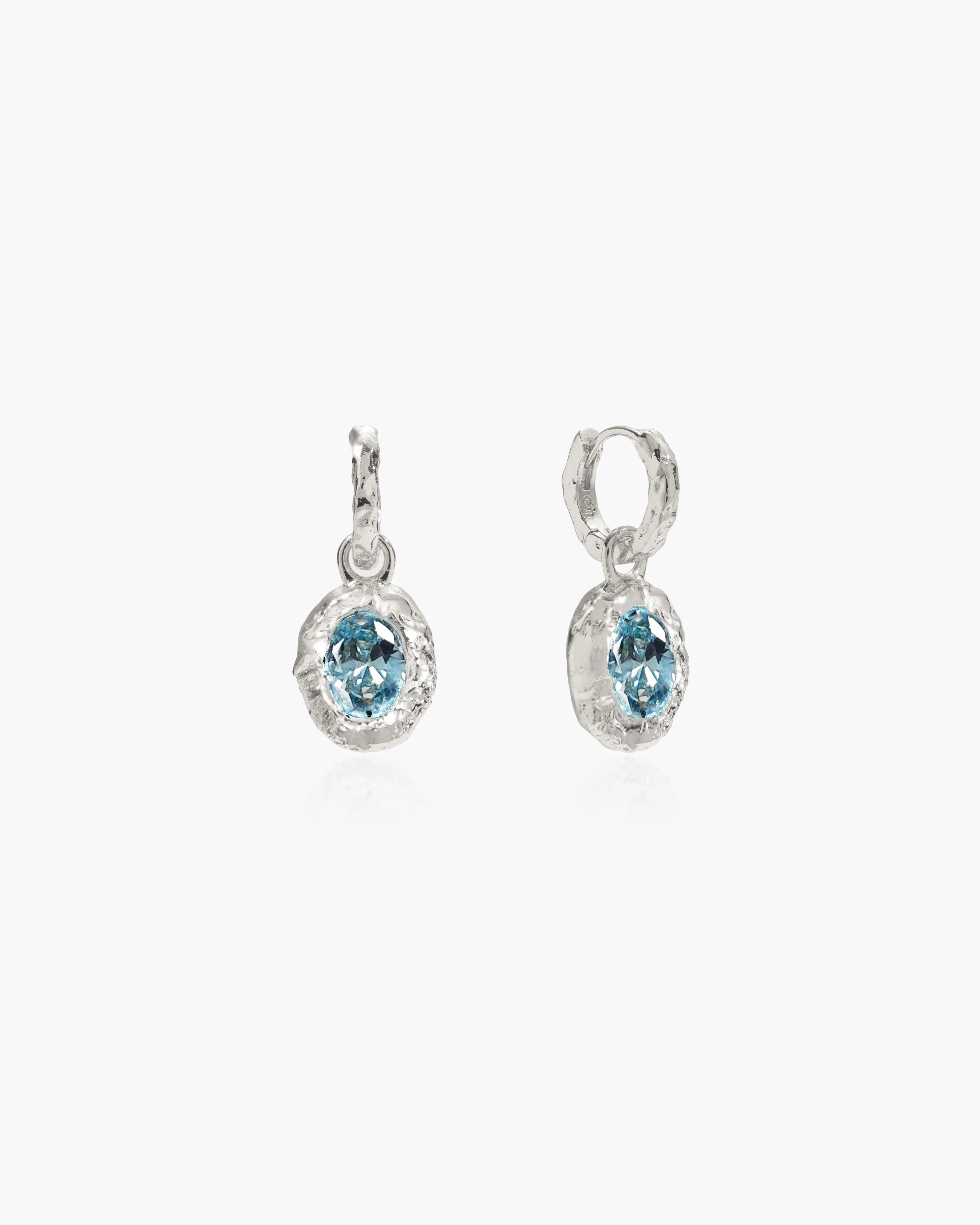 Birthstone Earrings in Silver