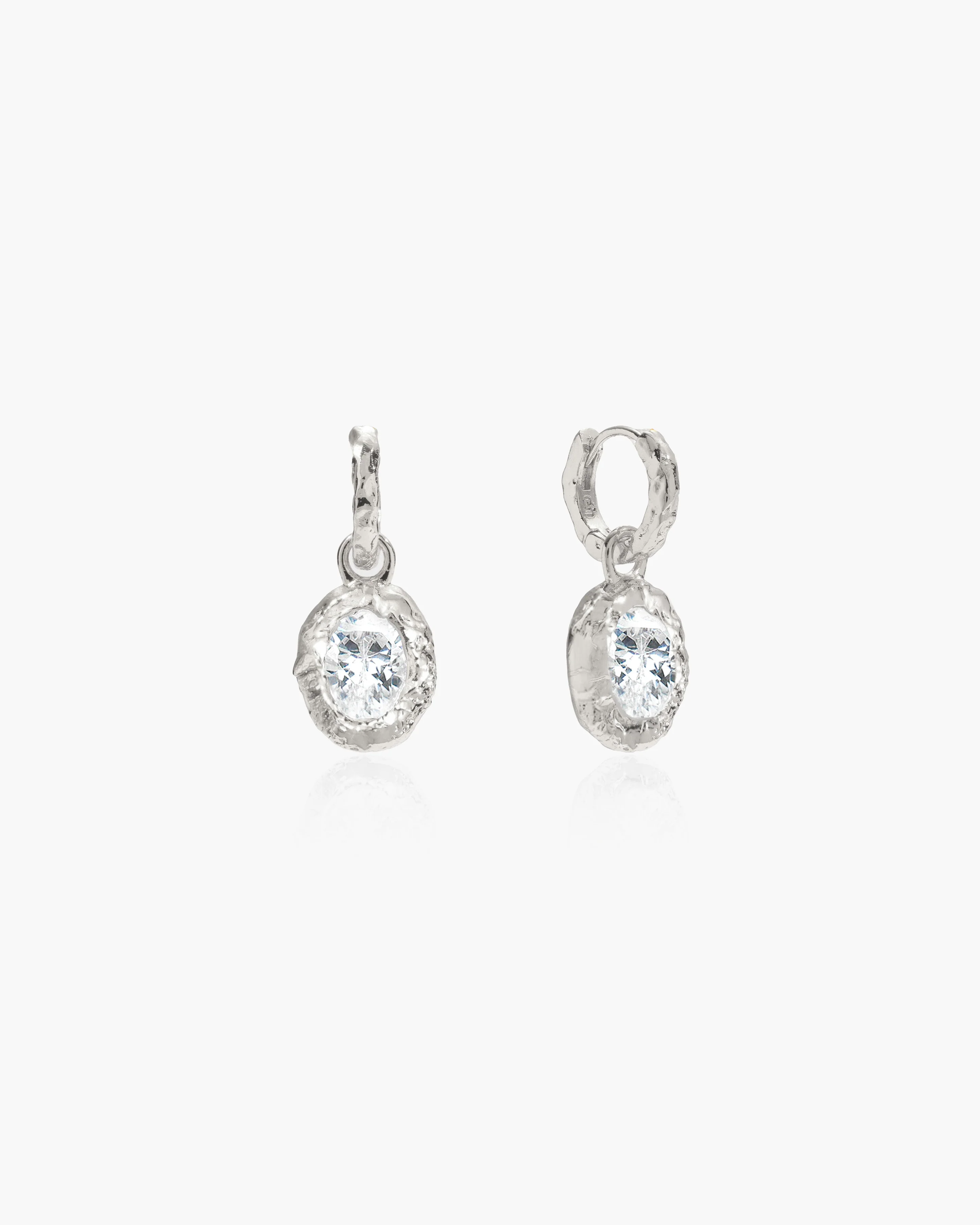 Birthstone Earrings in Silver