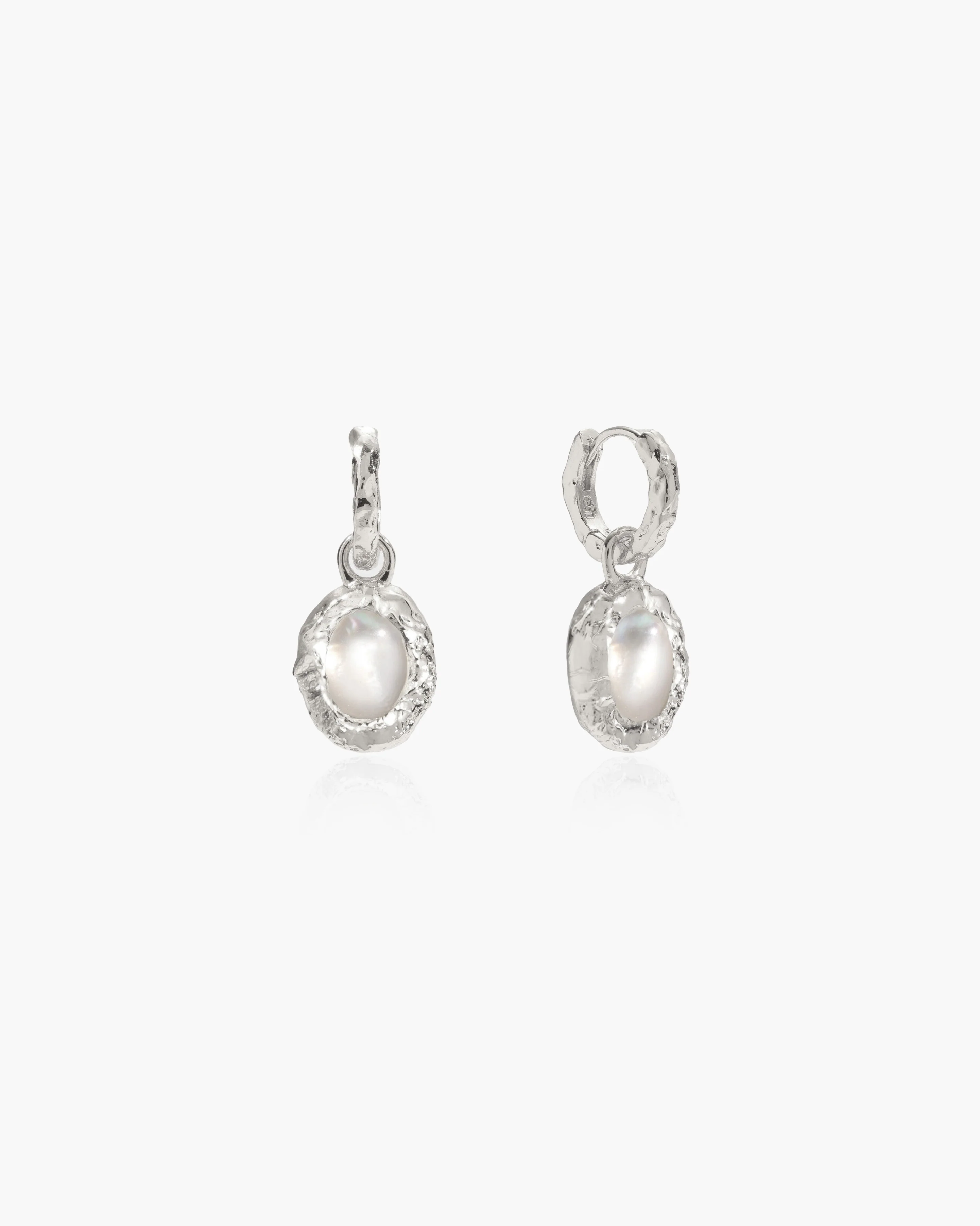 Birthstone Earrings in Silver