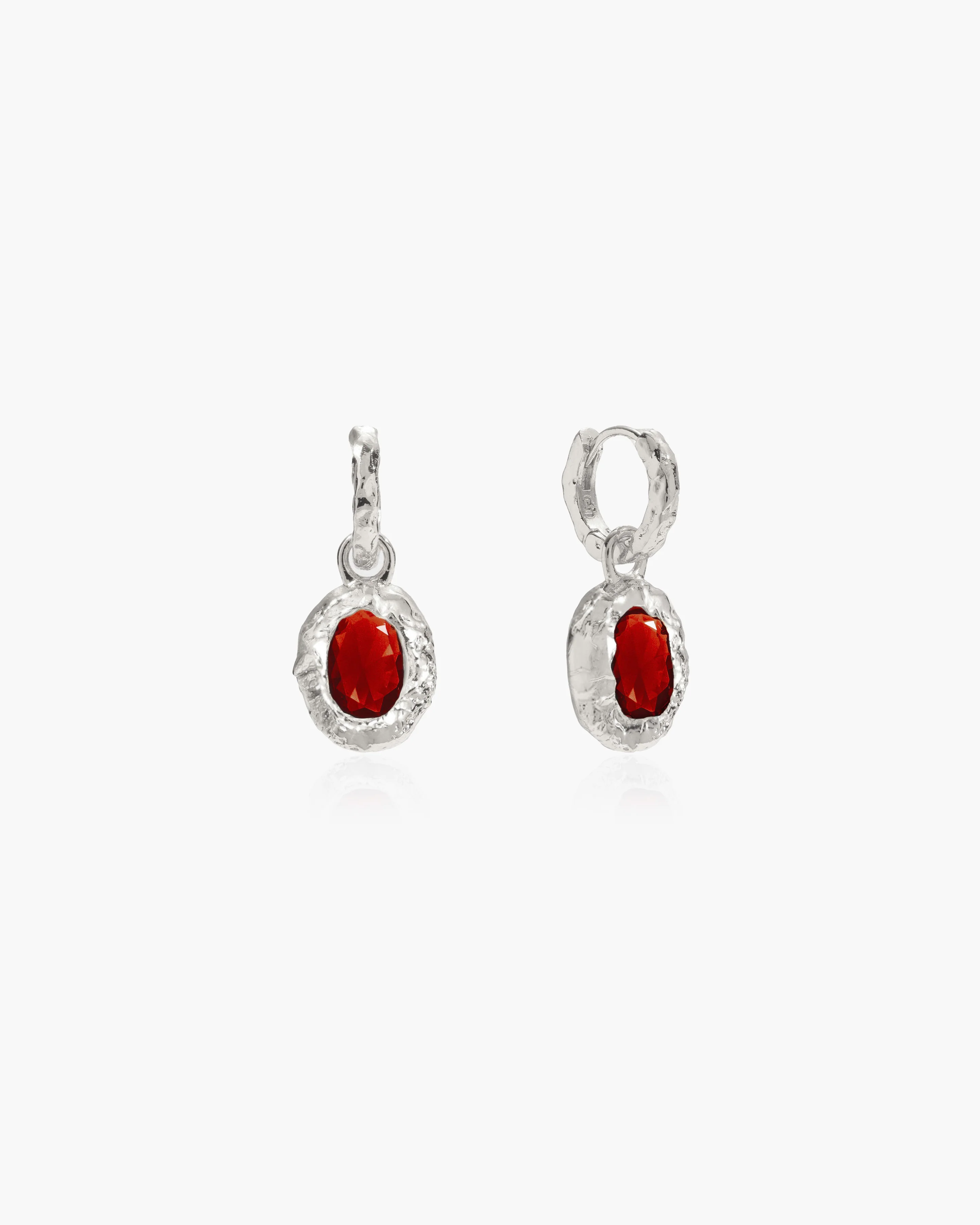 Birthstone Earrings in Silver