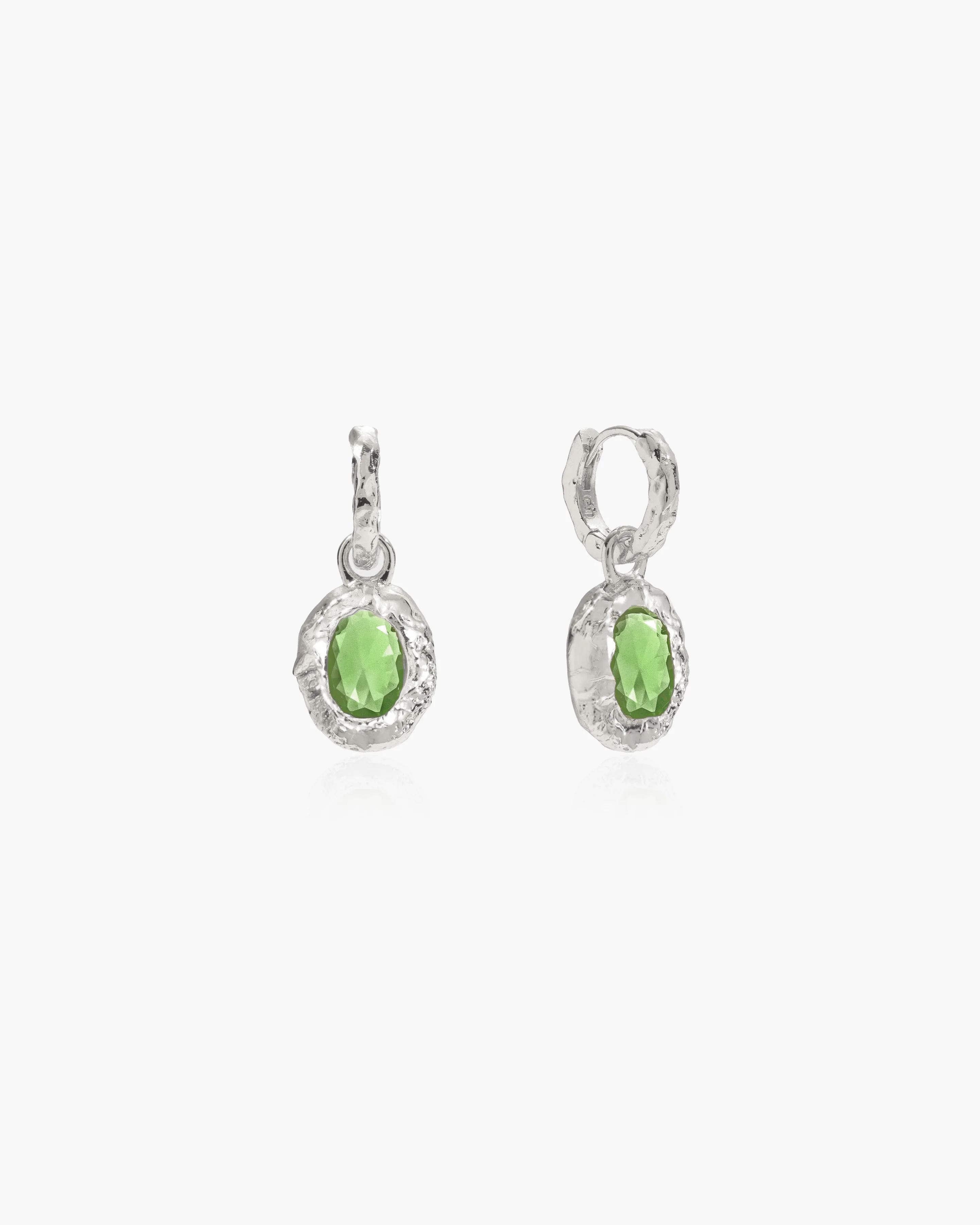 Birthstone Earrings in Silver