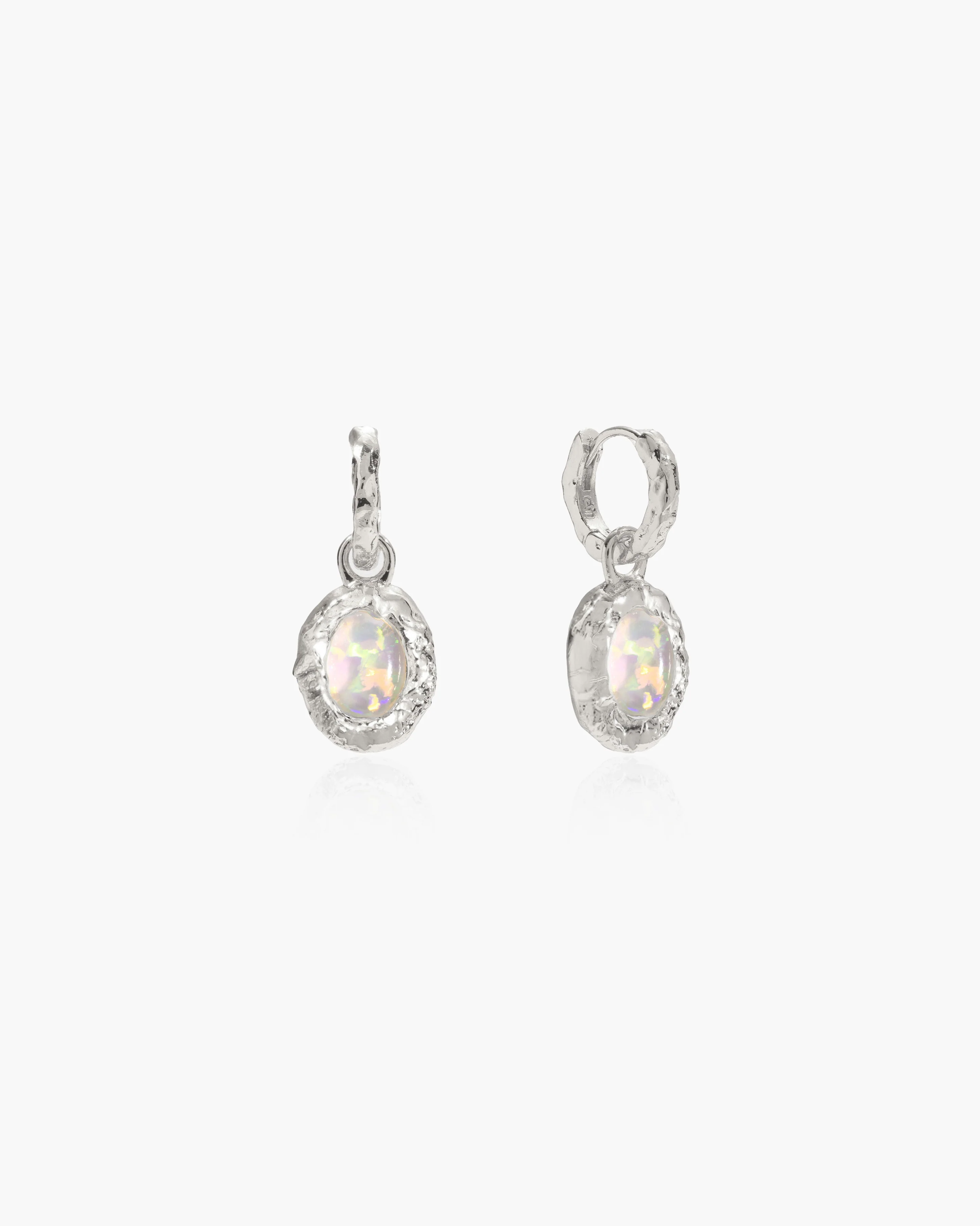 Birthstone Earrings in Silver