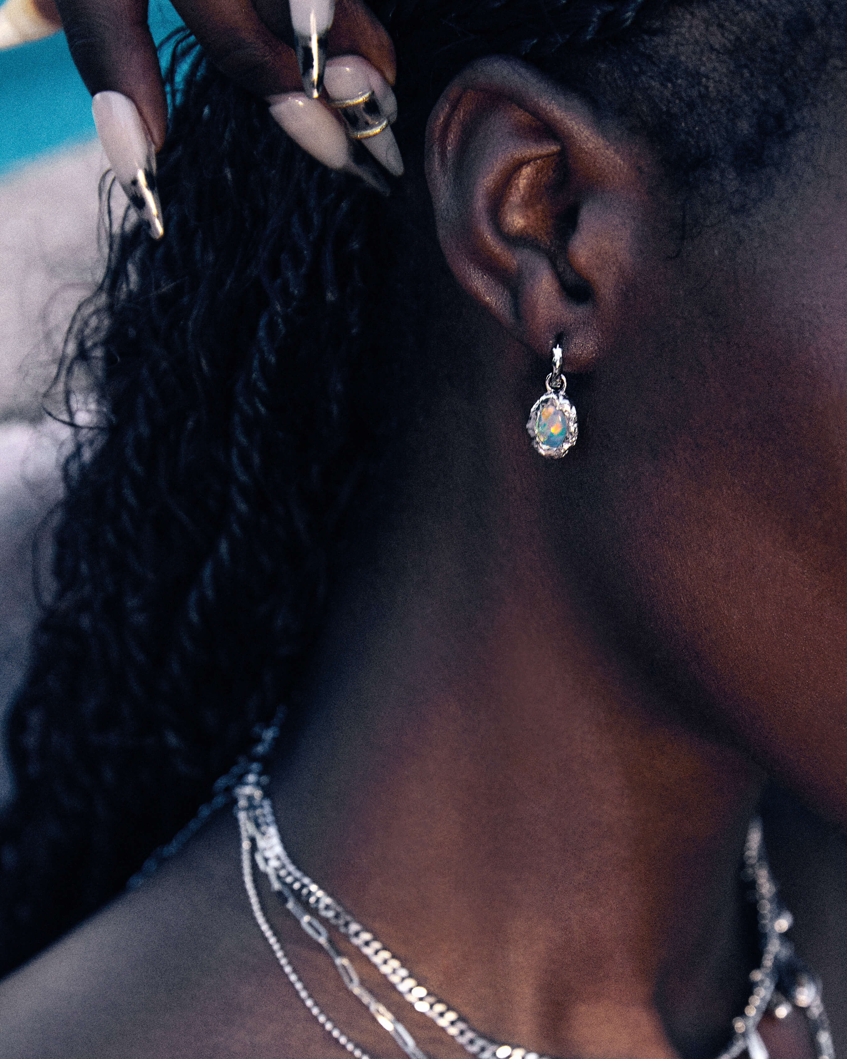 Birthstone Earrings in Silver