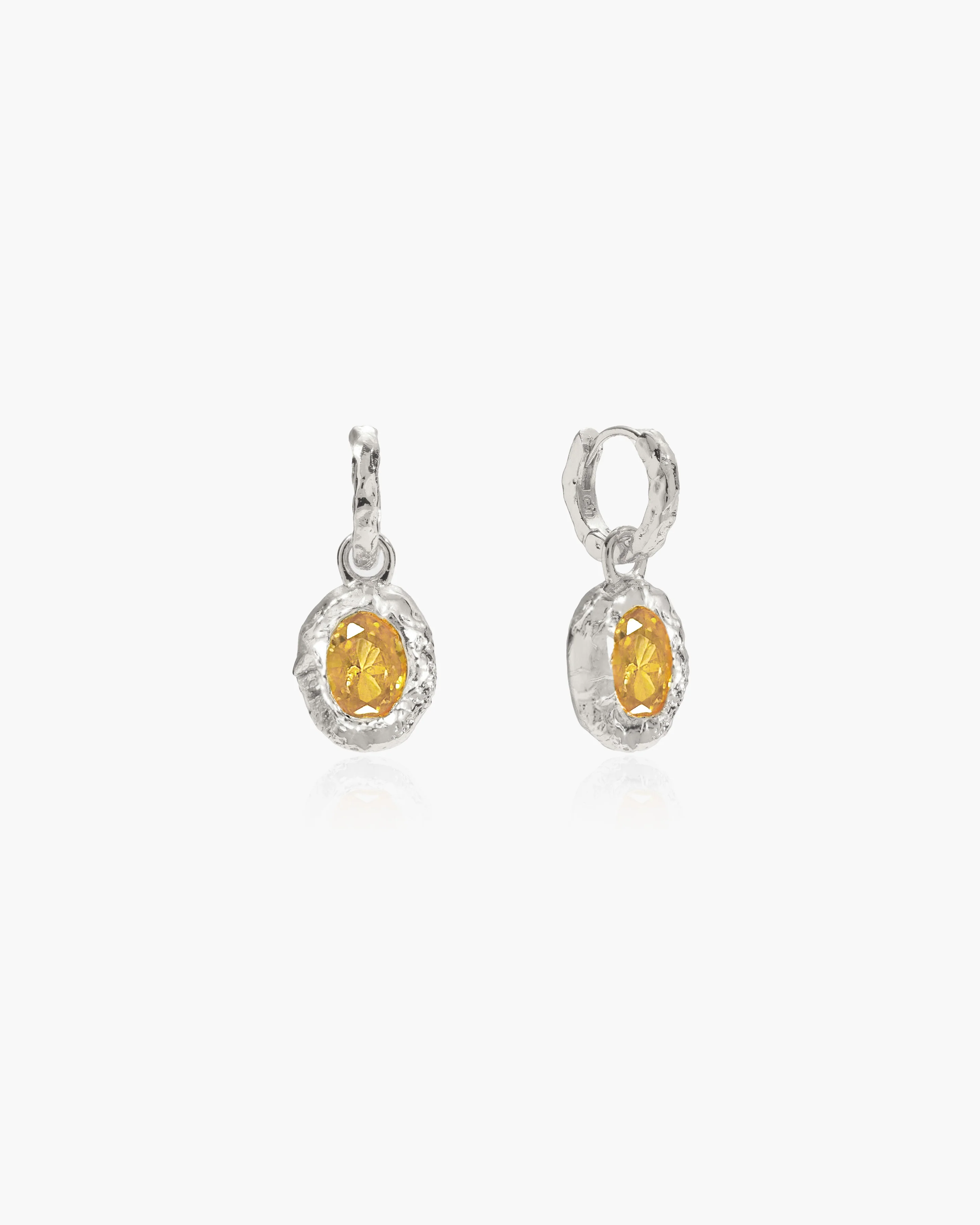 Birthstone Earrings in Silver