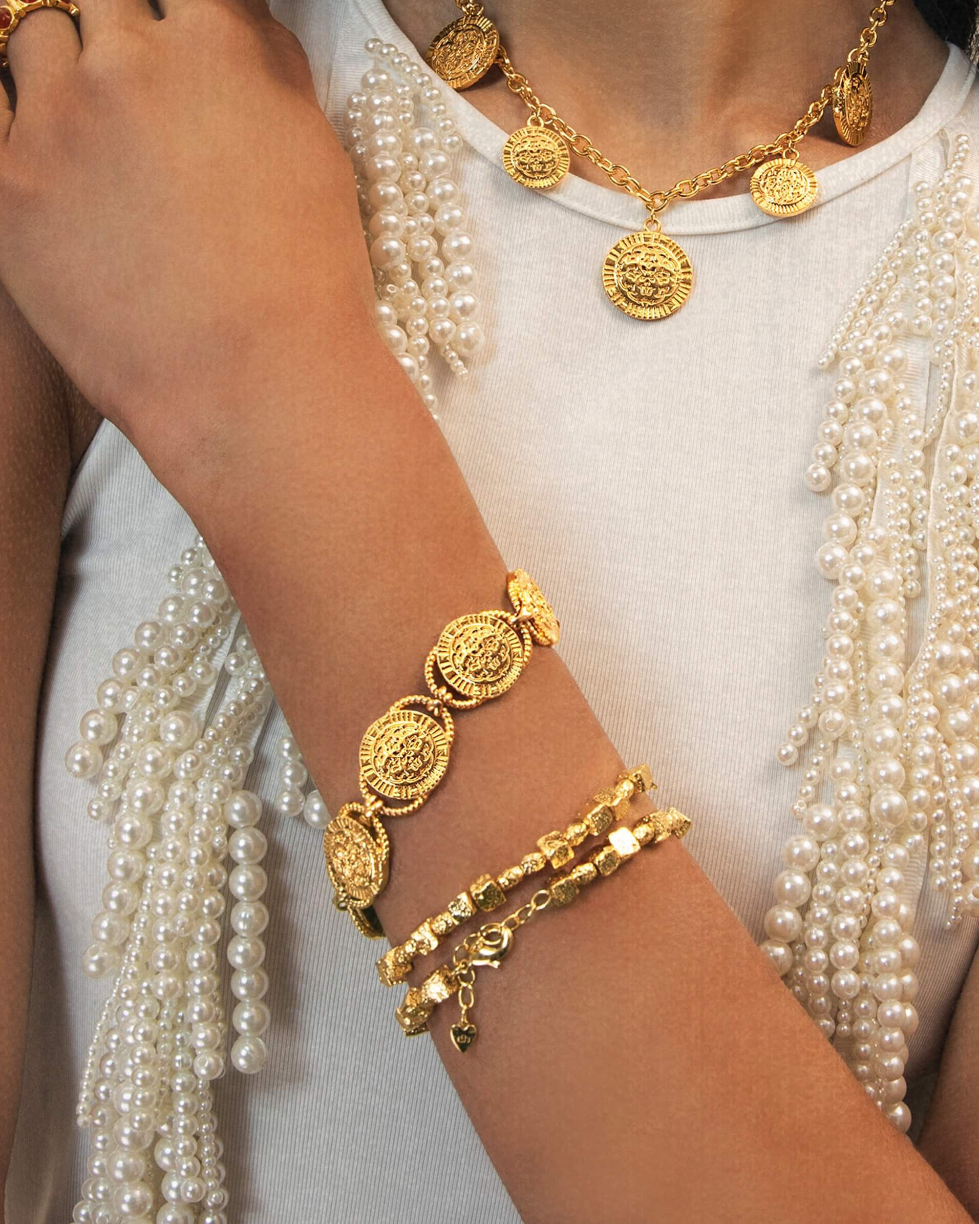 Golden Hojas Bracelet
