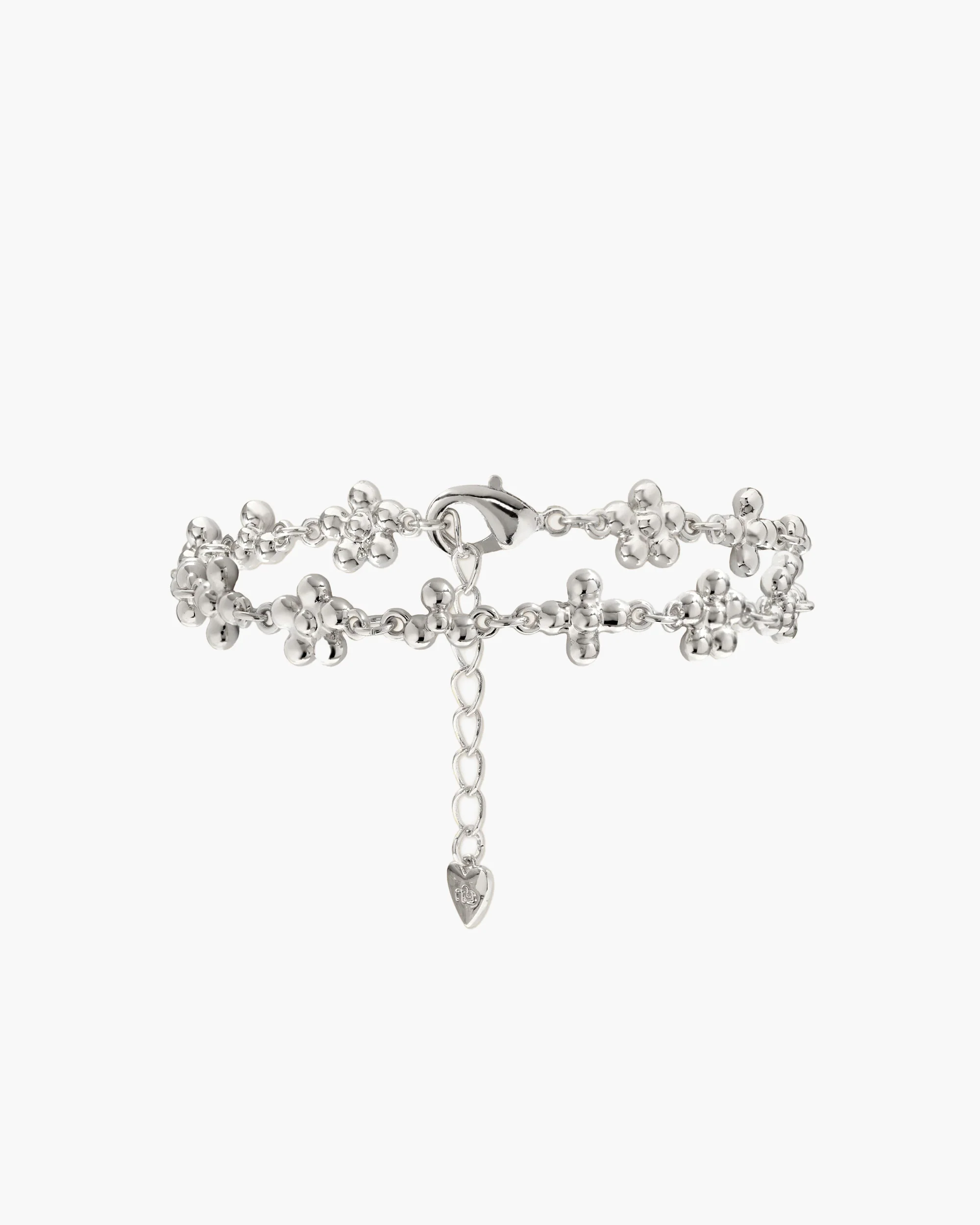 Daisy Molecule Bracelet in Silver