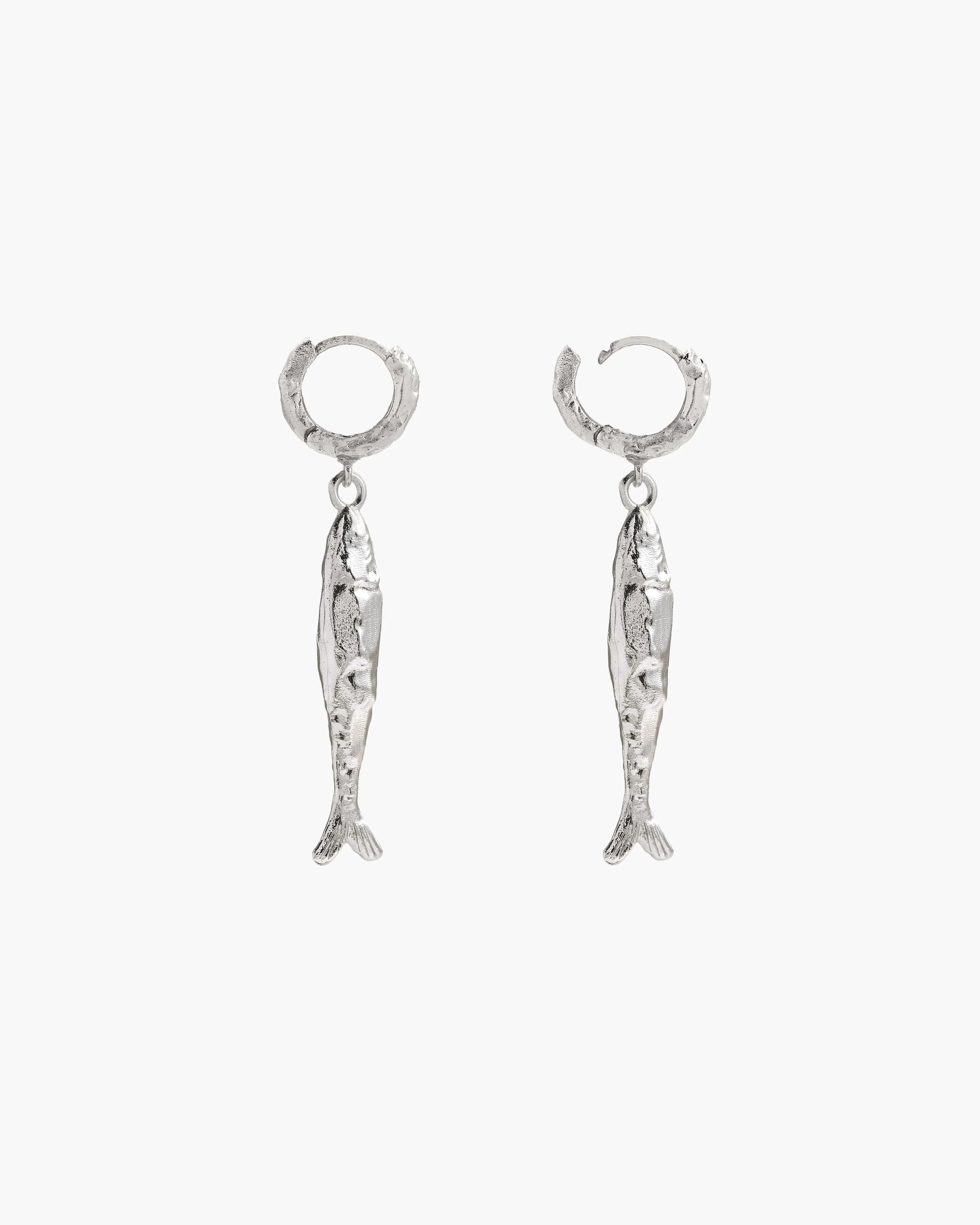 Silver Anchovy Earrings 3 Silver Anchovy Earrings