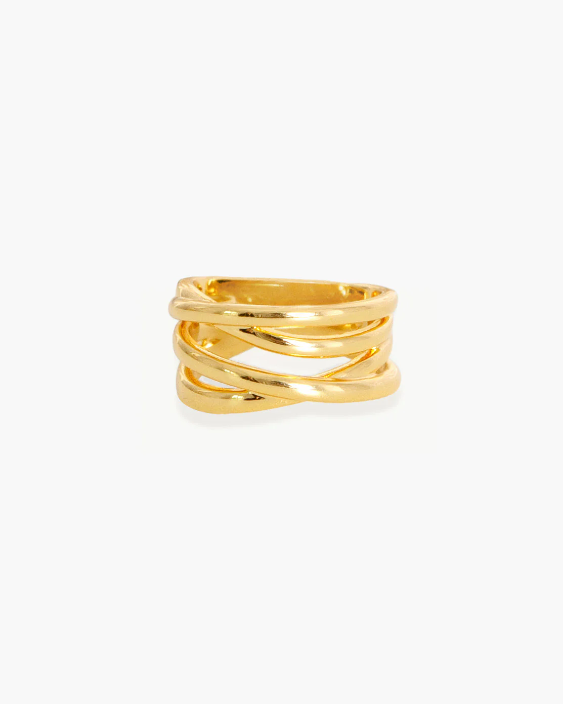 Criss Cross Ring in Silver